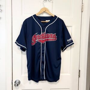 Cleveland Indians Jersey Men’s XL Navy MLB Charles Nagy Baseball Match Up Fandom